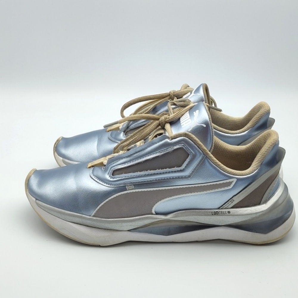 Puma Sneakers in Metallic Blue π Size Woman's 9 - Picture 4 of 9